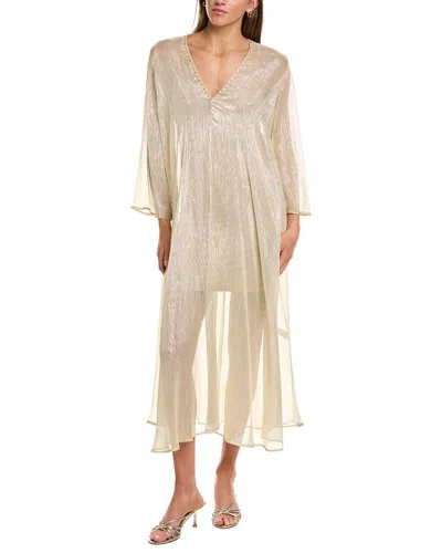Forte Forte Forte_forte Silk-blend Maxi Dress In Tan