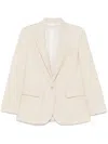 Forte Forte Single-breasted Blazer Jacket Featuring Front Pockets