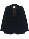 Forte Forte Single-breasted Blazer Jacket In Blue
