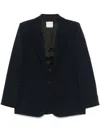 Forte Forte Single-breasted Blazer Jacket In Blue