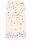Forte Forte Flower-detail Midi Skirt In Pink