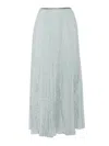Forte Forte Pleated Maxi Sarong Skirt In Lightweight Fabric In White