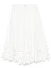 Forte Forte Elastic Waist Skirt In White