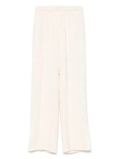 Forte Forte Forte_forte Slubbed Fluid Viscose Flared Pants Clothing In F47m.0007 Orchidea