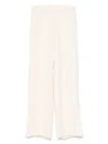 Forte Forte Forte_forte Slubbed Fluid Viscose Flared Pants Clothing In F47m.0007 Orchidea