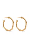 Forte Forte Hoop Sculpture Earrings In Grey
