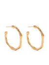 Forte Forte Hoop Sculpture Earrings In Grey