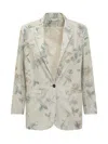 Forte Forte Floral Blazer Jacket In White