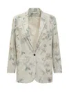 Forte Forte Floral Blazer Jacket In White