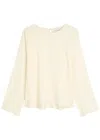 Forte Forte Forte_forte Stitch-effect Crepe Top In Neutral