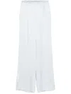 Forte Forte Satin Trousers In Blue