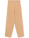 Forte Forte Tapered-leg Trousers In Brown