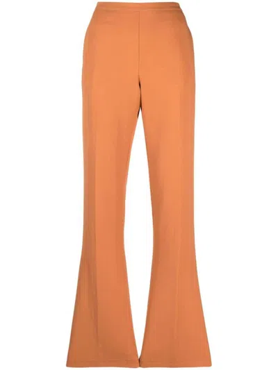 Forte Forte Forte_forte Stretch Cady Crepe Low Waist Pants Clothing