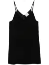 Forte Forte V-neck Mini Dress In Black