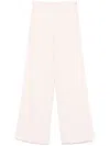 Forte Forte Crepe Palazzo Pants In Beige