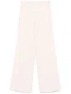 Forte Forte Crepe Palazzo Pants In Beige