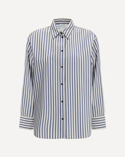 Forte Forte Forte_forte Striped Taffetà Shirt In Blue
