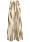 Shop Forte Forte Forte_forte Striped Wide-leg Trousers In Cream