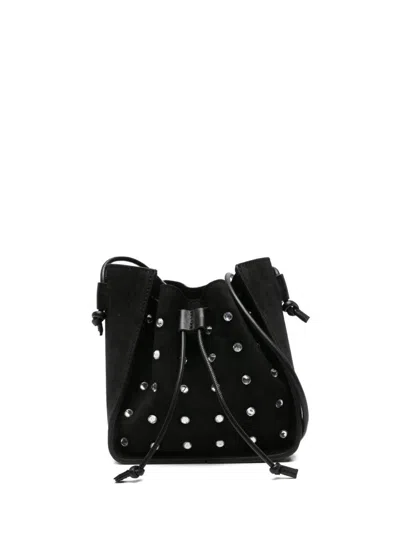 Forte Forte Forte_forte Suede Leather Small Bucket Bag In Black