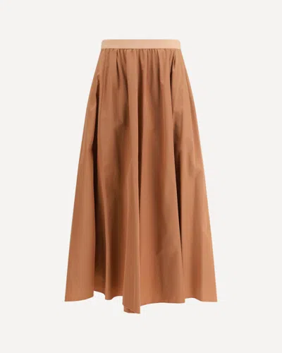 Forte Forte Forte_forte Taffettas Longuette Skirt In Brown