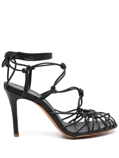 FORTE FORTE FORTE_FORTE THIN HEEL SANDALS WITH LEATHER TUBULAR LACES SHOES