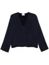 Forte Forte Satin Blouse In Abisso