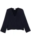 Forte Forte Satin Blouse In Abisso