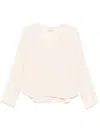Forte Forte Crepe Blouse In Beige