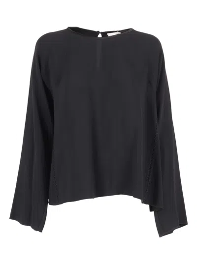 Forte Forte Long-sleeve Blouse In Black