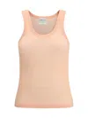 Forte Forte Halter-neck Tank Top In Wool Jersey In Pink
