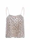 Forte Forte Sequined Mesh Sling In Powder Pink