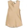 Forte Forte Women Satin Sleeveless Top In Multicolor