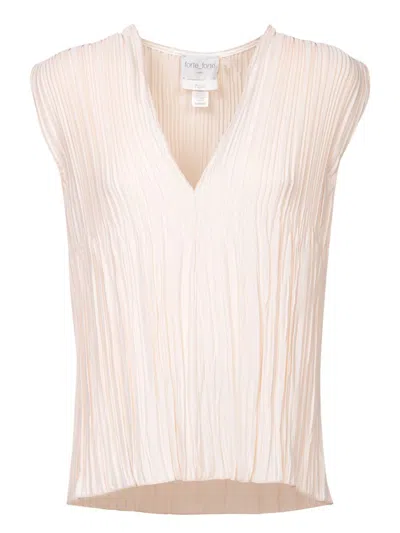 Forte Forte Ivory Crepe Blouse In White