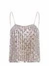Forte Forte Sequined Mesh Sling In Powder Pink