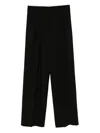 Forte Forte Inverted-pleat Trousers In Black