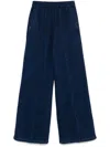 Forte Forte Pantaloni Blu Notte Con Gamba Ampia In Blue