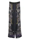 Forte Forte Floral-embroidered Trousers In Black