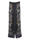 Forte Forte Wide-leg Trousers With Botanical Embroidery In Multi