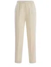Forte Forte Trousers In Viscose Blend In Ivory