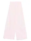 Forte Forte Forte_forte Bci Cotton Popline Essential Flared Pants In Pink