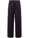 Forte Forte Straight-leg Cotton-blend Trousers In Multicolor