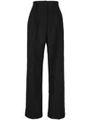 Forte Forte Darted Tapered Velvet Trousers In Multicolor