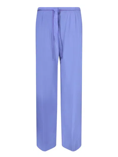 Forte Forte Habotai Lilac Trousers In Purple