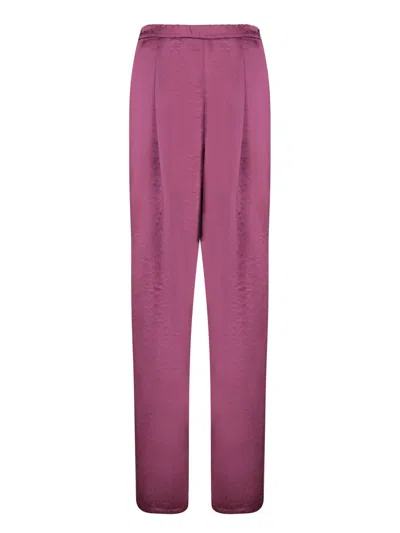 Forte Forte Pink Duchesse Palazzo Pants In Red