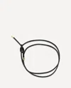 Forte Forte Tubular Belt With Metal Finials In Black