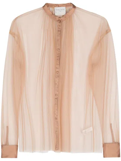 FORTE FORTE FORTE_FORTE TULLE BOHEMIAN SHIRT