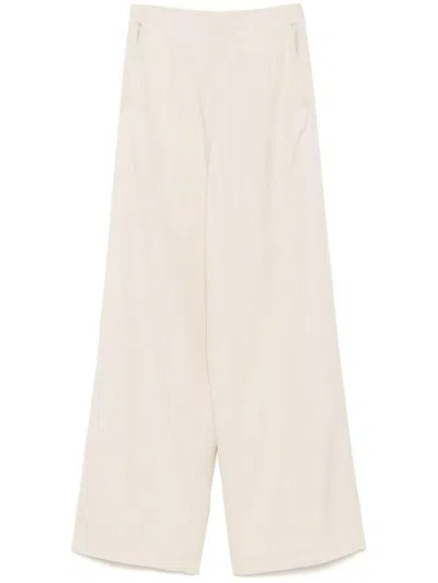 FORTE FORTE FORTE_FORTE VISCOSE WOOL SLUB FLAT FRONT PANTS