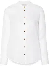Forte Forte Forte_forte Voile Collar Shirt Sculture Buttons In White