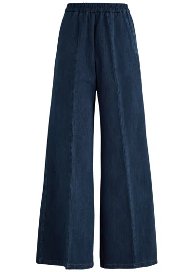 Forte Forte Forte_forte Wide-leg Denim Trousers In Indigo