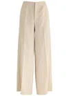 Shop Forte Forte Forte_forte Wide-leg Woven Trousers In Beige